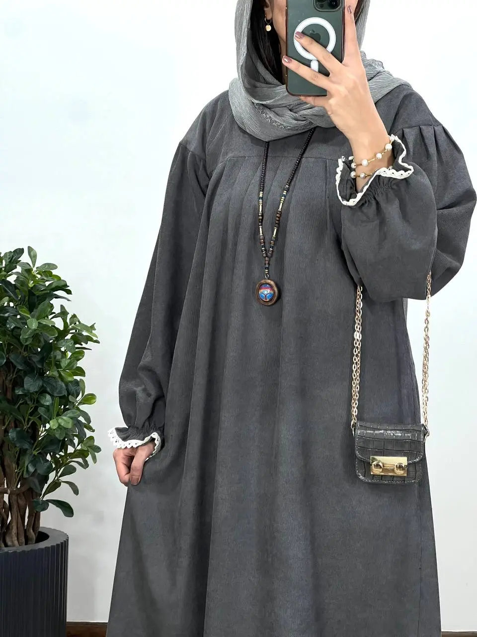 پیراهن مانتویی پاییزه رایلی 3 با کد 3988
